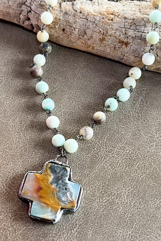 Theresa Necklace in Amazonite