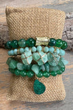Elyse Bracelet Set Jade Mix
