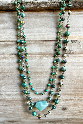 Camden Necklace African Turquoise