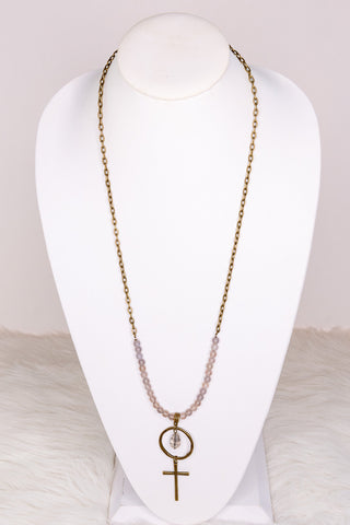 Gianna Necklace in Crystal