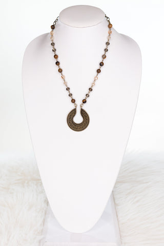 Ursula Necklace in Tigers Eye