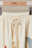 Solstice Appliqué Wide-Leg Pants