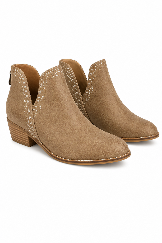 Western Stitch Ankle Boots