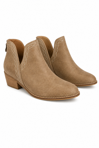 Western Stitch Ankle Boots