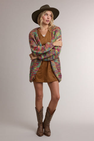 Mosaic Marled Cardigan