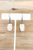 Sicily Earrings White Crystal