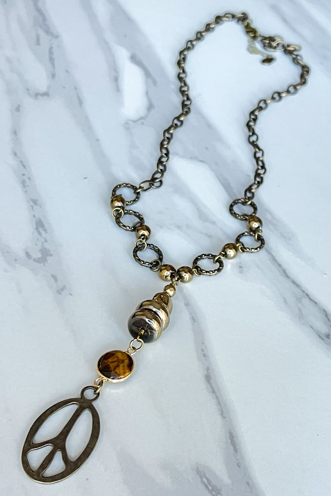 Chandler Necklace Gunmetal
