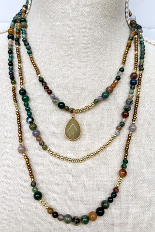 Maggie Necklace in India Agate