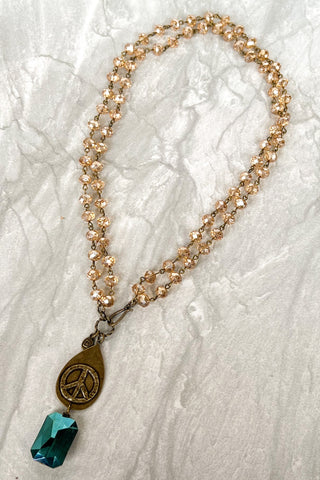 Breathe Necklace in Bronze