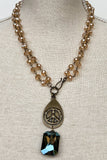 Breathe Necklace in Bronze