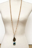 Breathe Necklace in Bronze