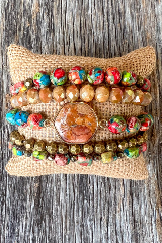 Janet Bracelet Stack Orange