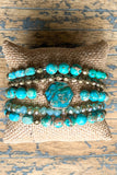 Janet Bracelet Stack Turquoise