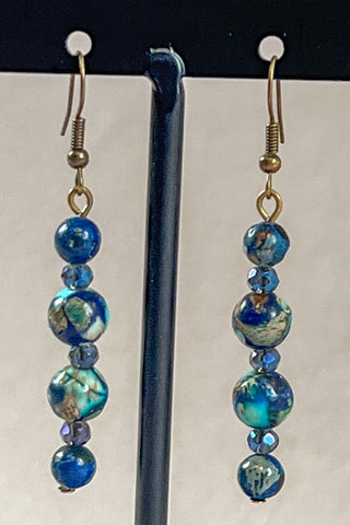 Honor Earrings Blue