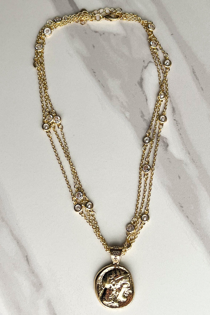 Barbie Necklace Gold