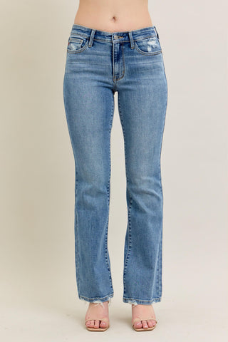 Judy Blue Mid Rise Vintage Boot Cut Jeans