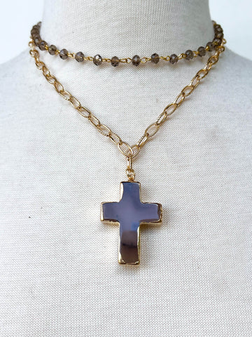 Eve Grey Short Necklace