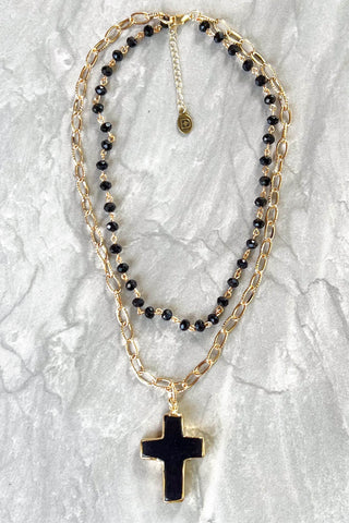 Eve Black Short Necklace