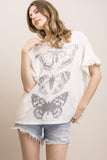 Flutter Sketch Ruffle Tee