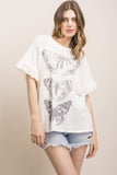 Flutter Sketch Ruffle Tee