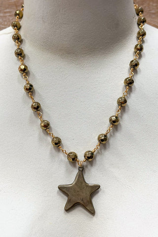 Talus Bronze Necklaces-Bronze Star