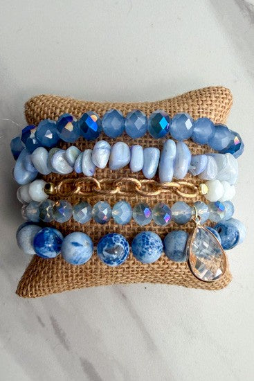 Firenza Bracelet Set - Baby Blue