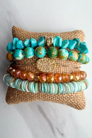 Firenza Bracelet Set - Sunset