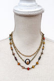 Justina Short Necklace -Multi
