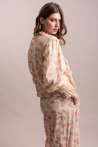 Heirloom Rose Tie-Front Top