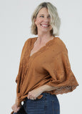 Veranda Eyelet Tie-Front Blouse