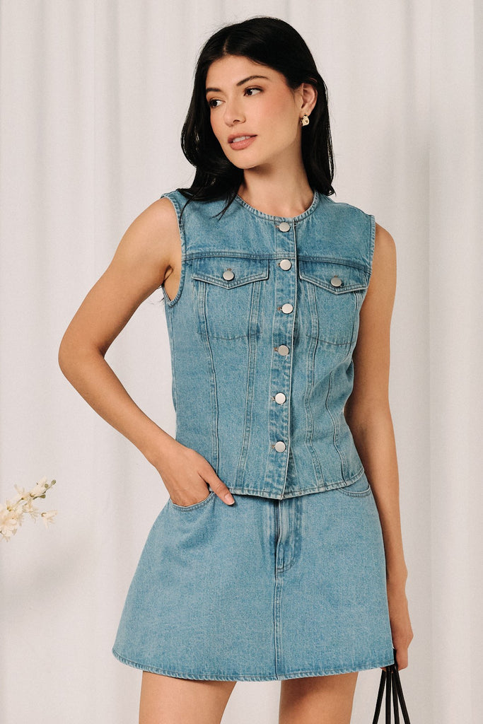 Denim Days Vest