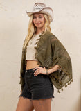 Wisteria Tassel Lace Kimono