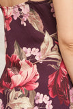 The Bordeaux Floral Maxi Dress