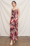 The Bordeaux Floral Maxi Dress