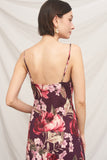 The Bordeaux Floral Maxi Dress