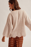 Soft Scallop Sweater