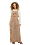 Autumn Stripe Overalls