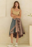Folkways Plaid Midi Skirt