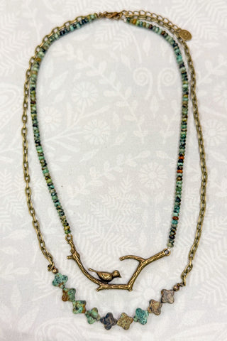 Braelyn Necklace-African Turquoise