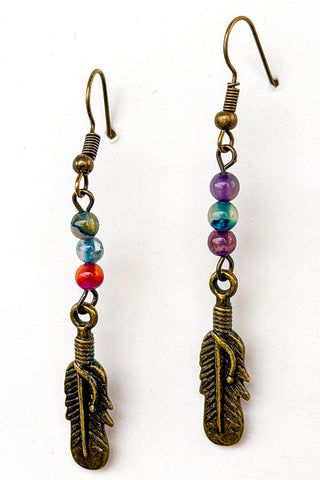 Braelyn Earrings-Multi Agate