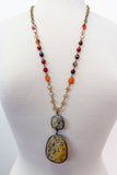 Darby Necklace - Crazy Agate