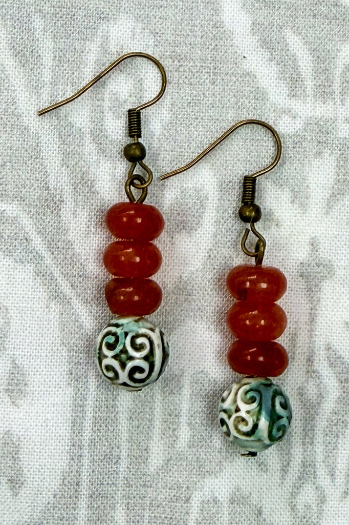 Georgia Earrings - Agate