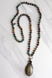 Florette Necklace in India Agate