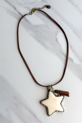 Star Chaser Necklace -Suede