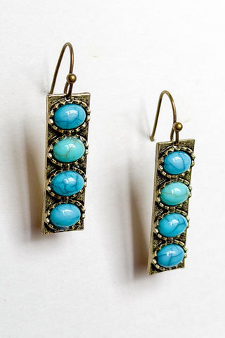 Blaze Earrings - Bronze