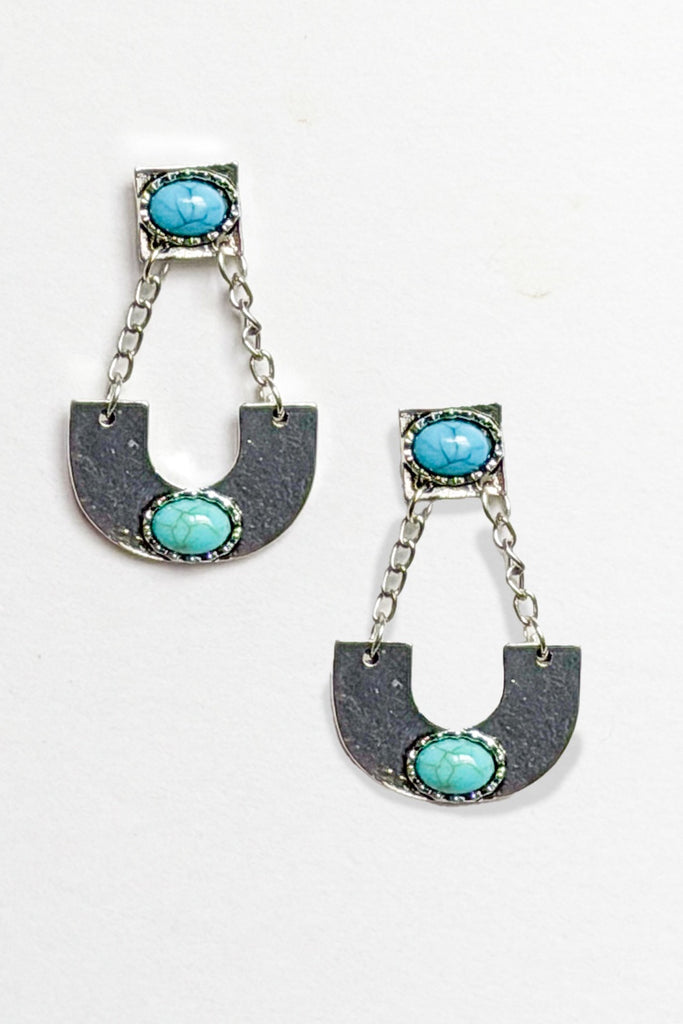 Blaze Chandelier Earrings - Silver