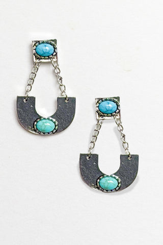 Blaze Chandelier Earrings - Silver