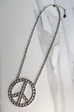 Blaze Peace Rhinestone - Silver