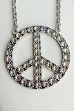 Blaze Peace Rhinestone - Silver