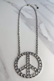 Blaze Peace Rhinestone - Silver